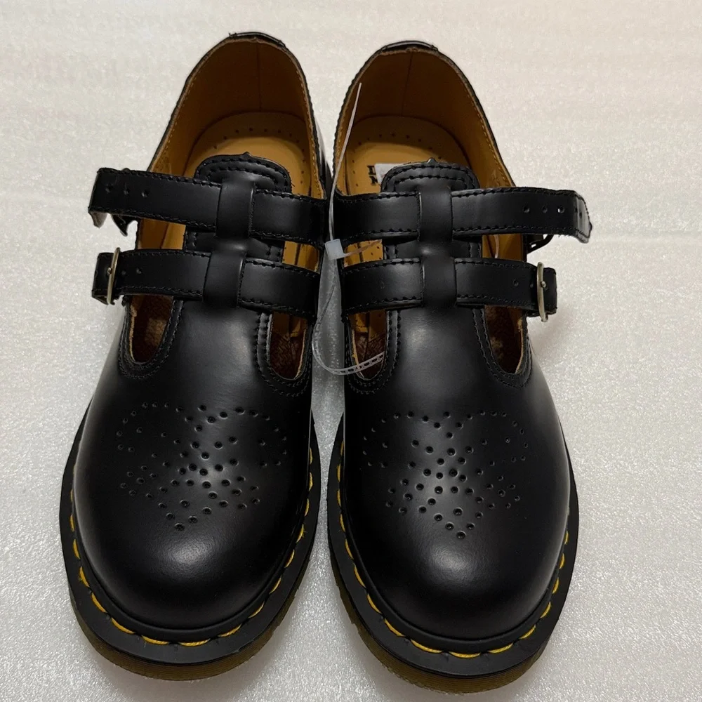 Dr. Martens 8065 II Mary Jane Black Leather Shoes 9 NWT - Picture 6 of 12